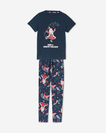 Western Santa Christmas Family Pyjamas - Kids