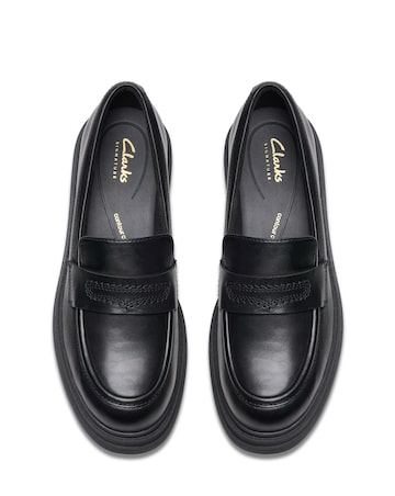 Clarks Orinoco3 Edge Chunky Leather Penny Loafers - Wide Fit (E)