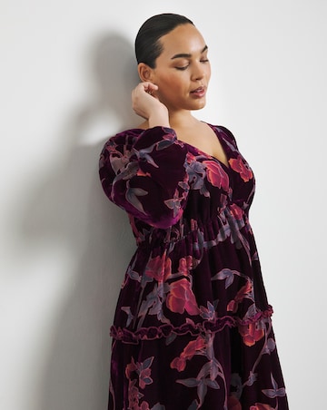 Joanna Hope Velvet Burnout Maxi Dress