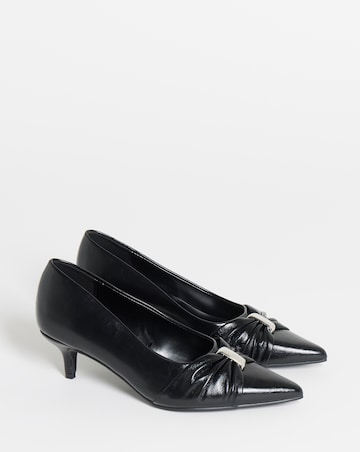 Helen Hardware Detail Court Shoes - Wide Fit (E)
