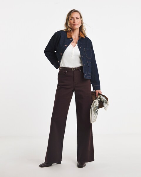 Plum Authentic Wide Leg Jeans