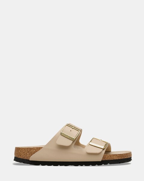 Birkenstock Arizona Sandcastle/Oyster Birko-Flor Triples - Standard Fit (D)