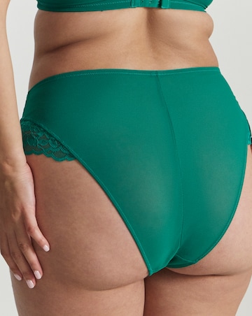 Ann Summers Sexy Lace Planet High Waist Brazillian Green