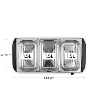 Tower 3 x 1.5L Buffet Server