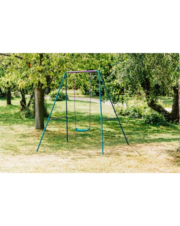 Plum 2 in 1 Swing Set - Purple/Teal