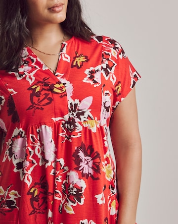 Julipa Printed Pocket Jersey Midi Dress