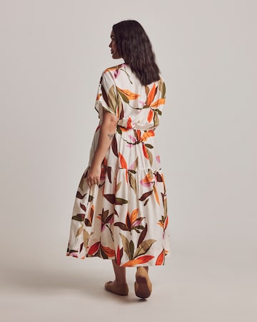 Julipa Petite V Neck Tiered Midi Dress
