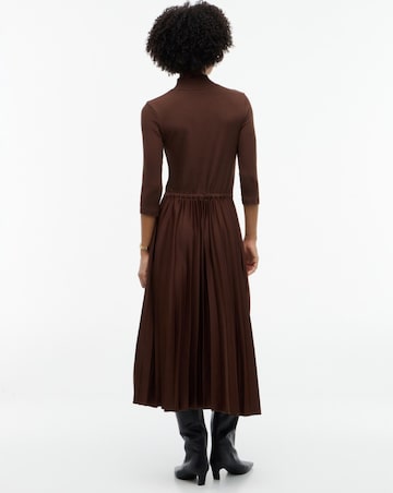 Tommy Hilfiger Slim Rib Mix Midi Dress