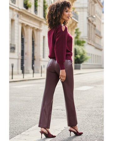 Sosandar Faux Straight Leg Trouser