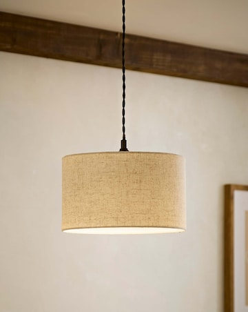 ValueLights Reni Small Linen Drum Shade