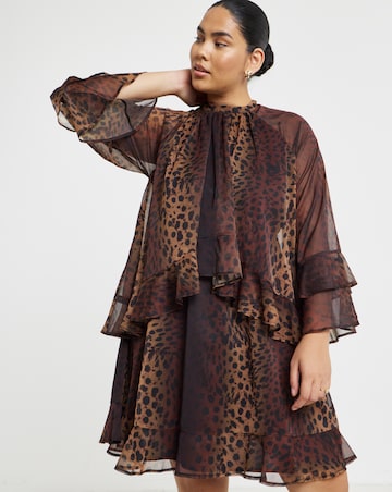 Simply Be Leopard Skater Dress
