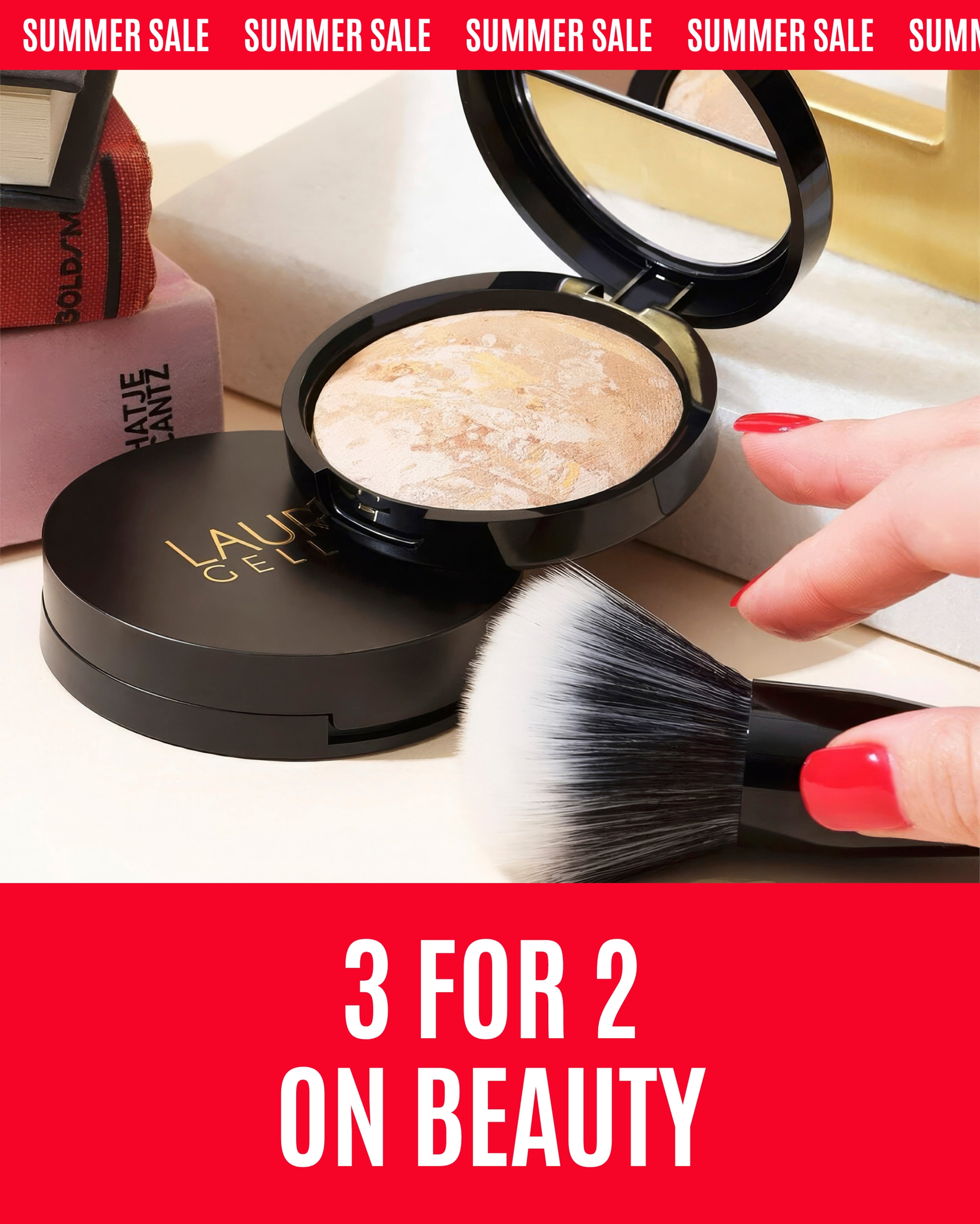 Summer sale 3 for 2 on beauty