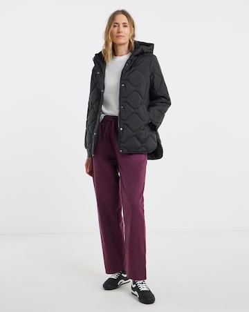 Black Short Quilted Jacket