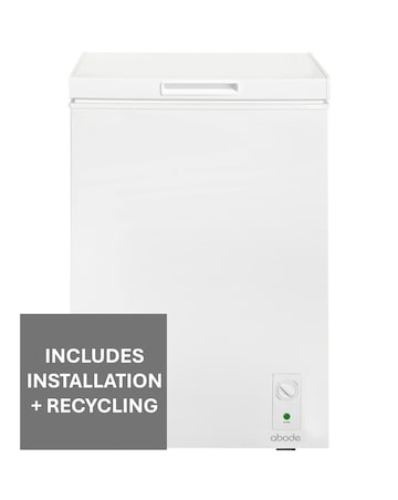 Abode A99CF0E1W Chest Freezer 99L White + Install