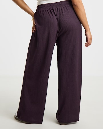 Simply Be Plum Jersey Wide Leg Trouser