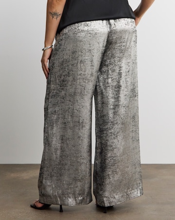 Joanna Hope Hammered Foil Wide Leg Trouser