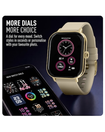 Reflex Active Nexus Silicone Strap Smart Watch - Cream