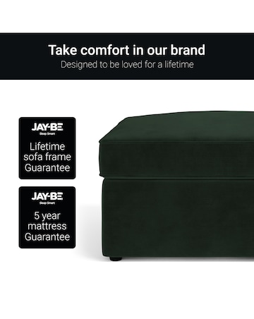 Jay-Be Cosy Chenille Footstool Bed with Comfort Mattress