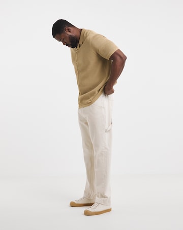 Knitted Revere Collar Shirt