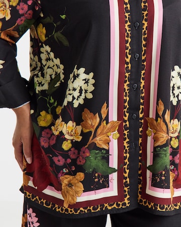 Simply Be Floral Print Placement Shirt