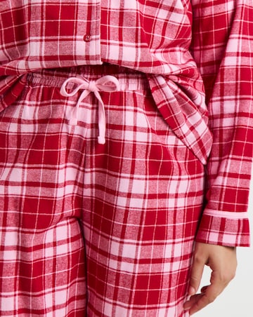 Pretty Secrets Check Button Through Pyjama Set Mini Me - Womens