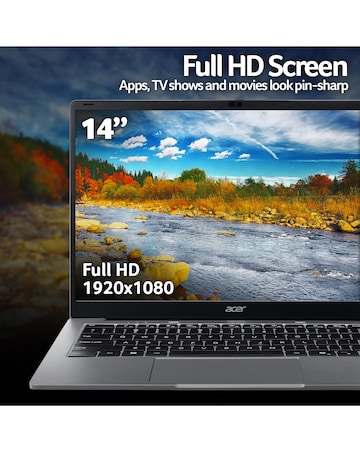 Acer Aspire Lite Laptop - 14in Ryzen 3 8GB 512GB - Silver