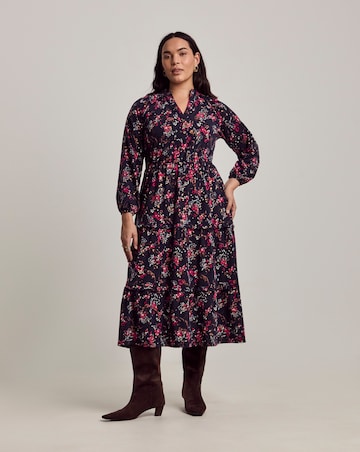 Julipa Petite Metalic Tiered Midi Dress