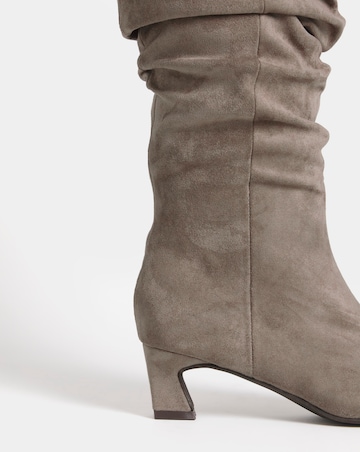 Alison Slouchy Pointed Knee High Boots - Extra Wide Fit (EEE) & Super Curvy Calf