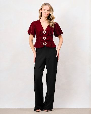 Hope & Ivy The Kia Embellished Top