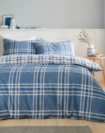 Catherine Lansfield Kelso Check Duvet Cover Set