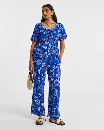 Simply Be Prairie Crinkle Top