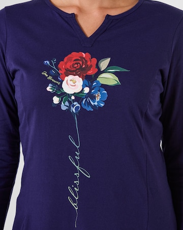 Joe Browns Blissful Stem Flower Graphic Tunic Top