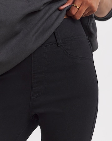 Black Stretch Skinny Pull On Jeggings