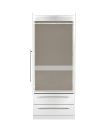 Osprey Ready Assembled 2 Door 2 Drawer Mirrored Robe - Kids
