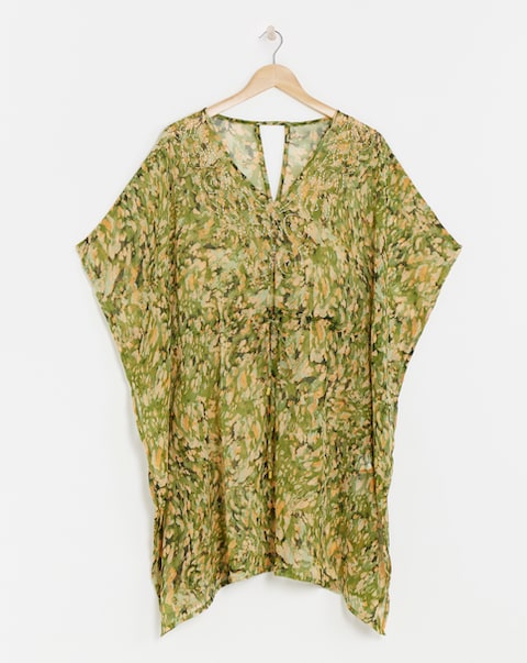 MAGISCULPT Embellished Print Kaftan