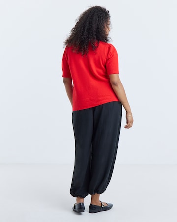 Short Sleeve Bow Jumper