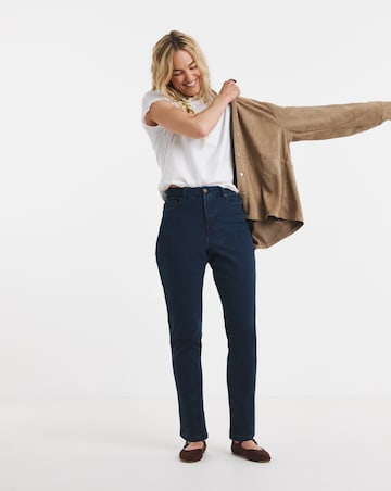 Indigo Stretch Denim Slim Leg Jeans