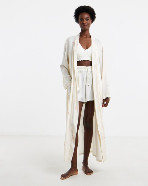 Celestial Linen Maxi Dressing Gown