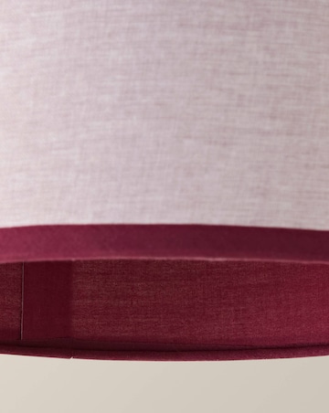 ValueLights Kiara Pink Woven Shade with Colour Match Inner Small