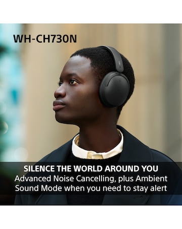 Sony WH-CH730N Wireless Noise Cancelling Over-Ear Headphones - Beige