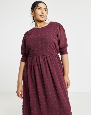 Simply Be Aubergine Smock Dress