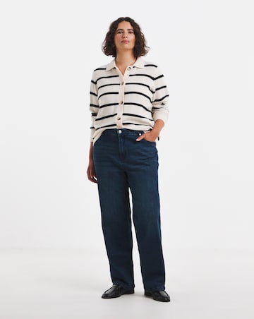 99 1 Indigo Comfort Stretch Relaxed Straight Leg Jeans