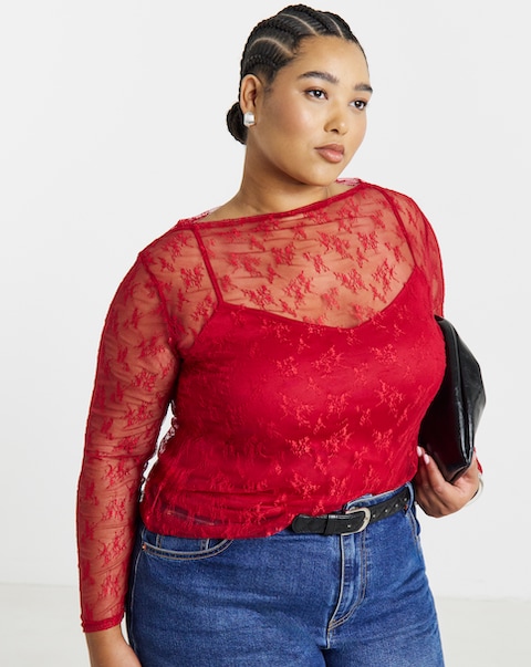 New In - Lace Long Sleeve Top