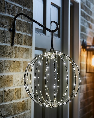 Lit Twinkle Hanging Wire Orb 40cm