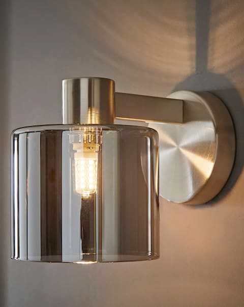 New In - Demi Brushed Chrome Wall Light
