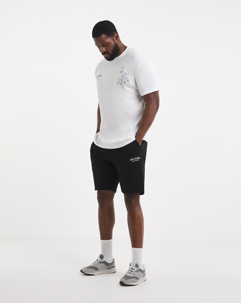Jack & Jones Gordon Logo Sweat Short - Black