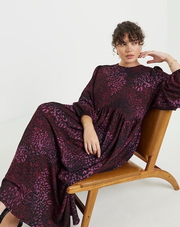 Simply Be Textured Waffle Jersey Midi Dress