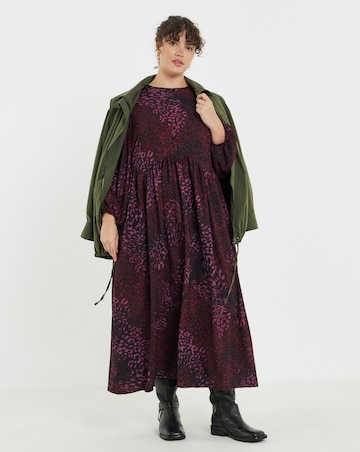Simply Be Textured Waffle Jersey Midi Dress