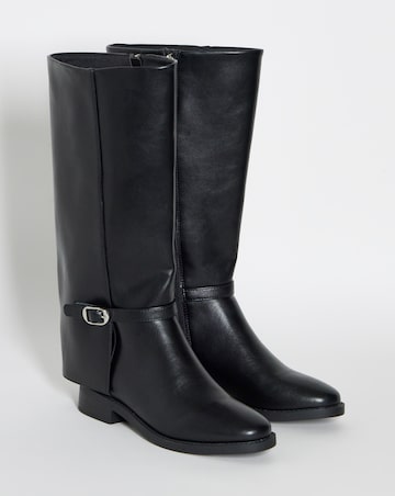 Antonella Straight Leg Knee High Boots - Wide Fit (E) & Curvy Calf
