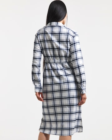 Brushed Check Utility Shirt Dress